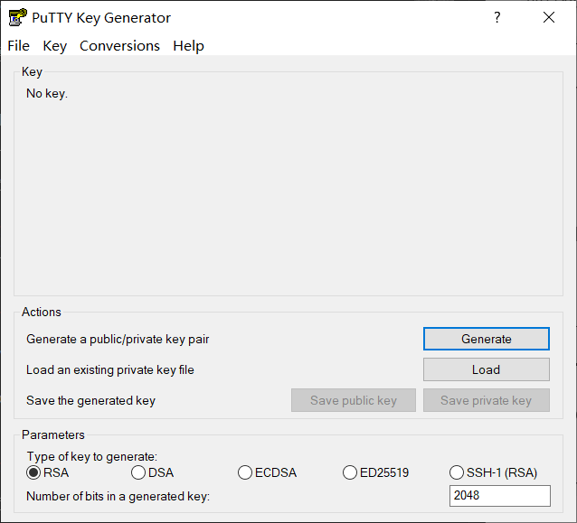 PuTTY pubkey format convert